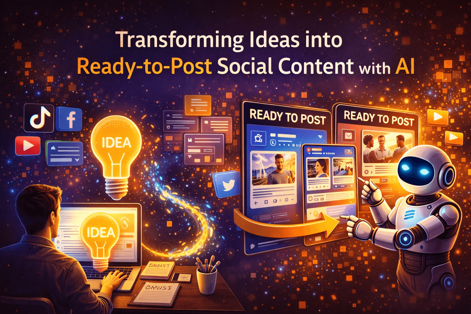 How AI Helps Turn Marketing Ideas Into Ready-to-Post Social Content