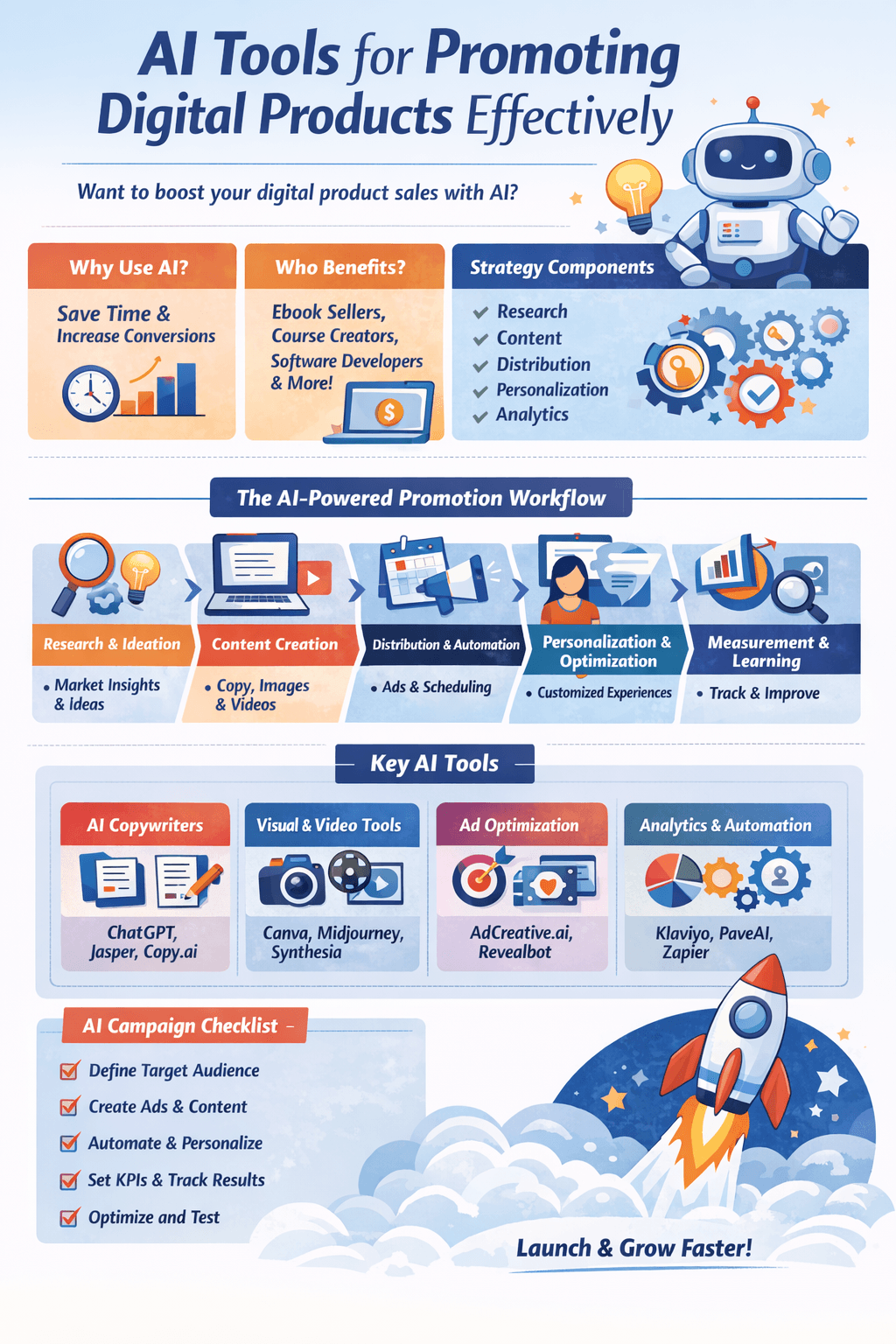 ai tools for promoting digital products